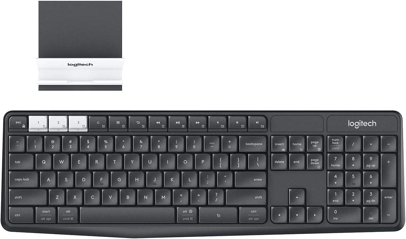 Logitech Wireless Multi-Device Keyboard K375s and Stand Combo