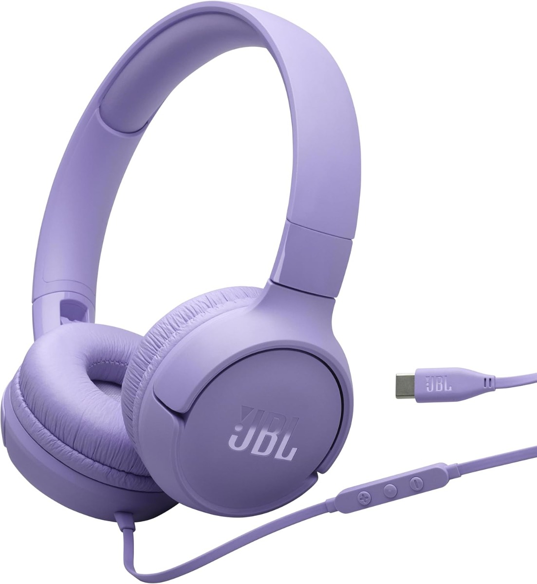JBL Tune 520C USB-C Wired on-Ear Headphones - Purple