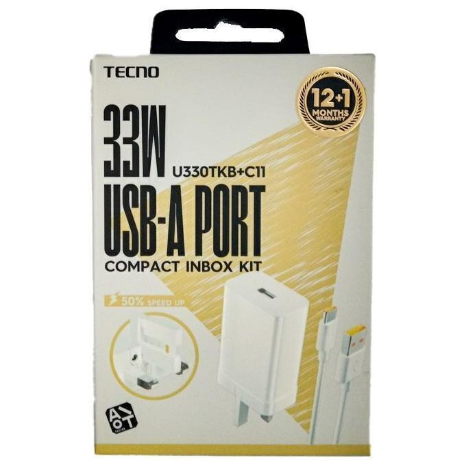 tecno-faster-3x-charger-u330tkb-c11