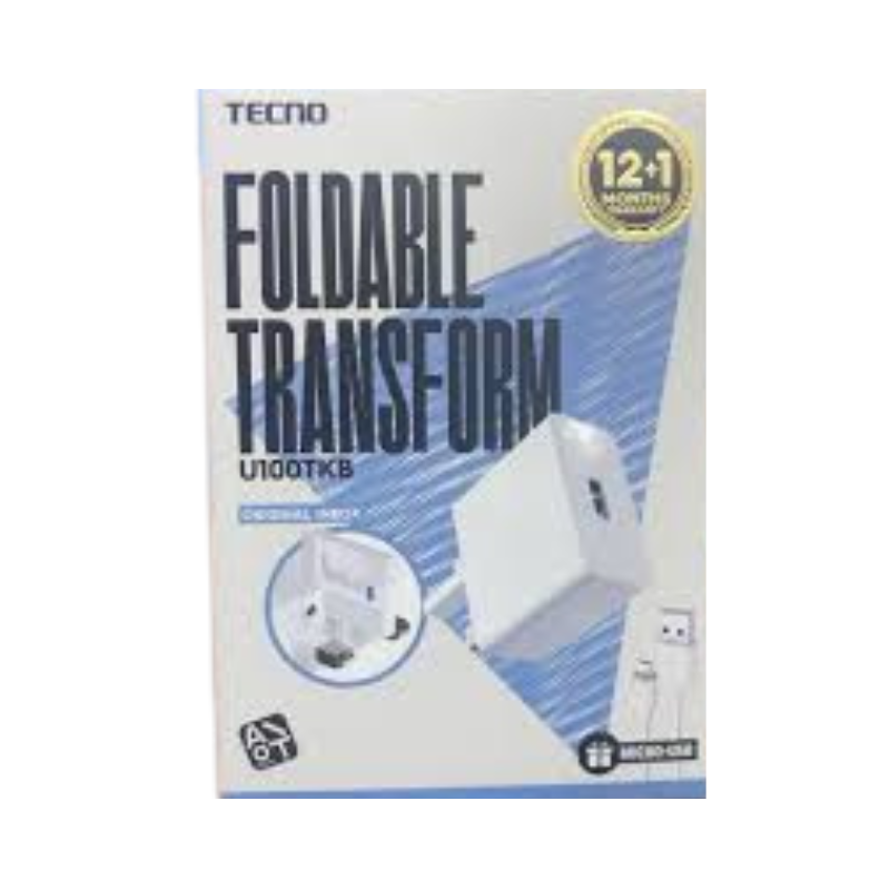 Tecno Foldable Transform U100TKB Charger