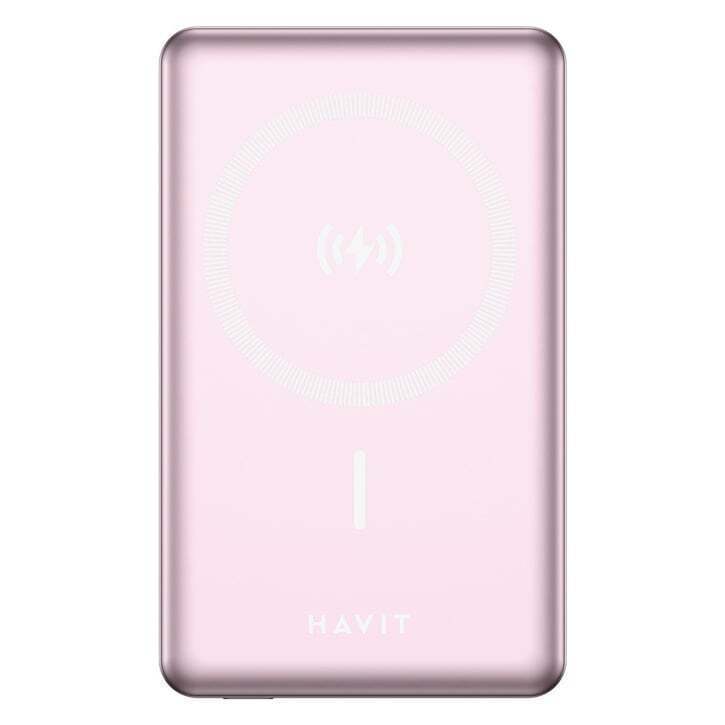 havit-10-000mah-15w-wireless-magsafe-powerbank-pb5203-pink